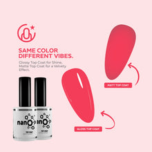 Load image into Gallery viewer, N-2721 – Coral Glow Gel Polish – 15ml | Long-Lasting, High-Gloss Vibrant Coral Pink Nail Polish Gel
