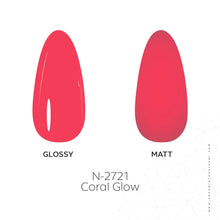 Load image into Gallery viewer, N-2721 – Coral Glow Gel Polish – 15ml | Long-Lasting, High-Gloss Vibrant Coral Pink Nail Polish Gel
