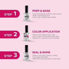 Load image into Gallery viewer, N2725 – Berry Bliss Gel Polish – 15ml | Long-Lasting, High-Gloss Regal Pink-Purple Nail Polish Gel
