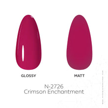 Load image into Gallery viewer, N2726 – Crimson Enchantment Gel Polish – 15ml | Long-Lasting, High-Gloss Deep Enchanting Pink Nail Polish Gel
