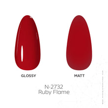 Load image into Gallery viewer, N2732 – Ruby Flame Gel Polish – 15ml | Long-Lasting, High-Gloss Passionate Ruby-Red Nail Polish Gel
