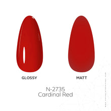 Load image into Gallery viewer, N2735 – Cardinal Red Gel Polish – 15ml | Long-Lasting, High-Gloss Royal Red Nail Polish Gel
