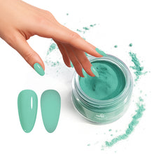 Load image into Gallery viewer, D 2736 Seafoam Green Nail Dipping Powder – 28gm | Fresh Green Dip Powder | Nail Dipping System
