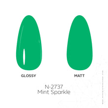 تحميل الصورة إلى عارض المعرض، طلاء جل لامع من ماركة N-2737-Mint Sparkle بحجم 15 مل
