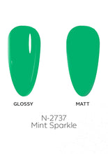 تحميل الصورة إلى عارض المعرض، طلاء جل لامع من ماركة N-2737-Mint Sparkle بحجم 15 مل
