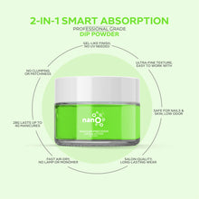 تحميل الصورة إلى عارض المعرض، بودرة غمس الأظافر باللون الأخضر الزمردي D 2738، 30 جم 
