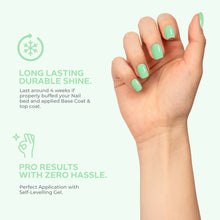 Load image into Gallery viewer, N2758 – Mint Frost Gel Polish – 15ml | Long-Lasting, High-Gloss Icy Mint Green Nail Polish Gel

