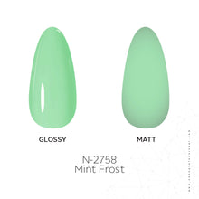 Load image into Gallery viewer, N2758 – Mint Frost Gel Polish – 15ml | Long-Lasting, High-Gloss Icy Mint Green Nail Polish Gel

