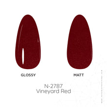 Load image into Gallery viewer, N2787 – Vineyard Red Gel Polish – 15ml | Long-Lasting, High-Gloss Deep Wine Red Nail Polish Gel

