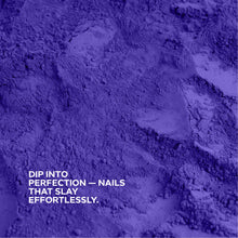 Load image into Gallery viewer, D 2807 Purple Monarch Nail Dipping Powder – 28gm | Regal Deep Purple Dip Powder | Nail Dipping System
