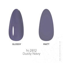 Load image into Gallery viewer, N2812 – Dusty Navy Gel Polish – 15 ml | Long-Lasting, High-Gloss Muted Navy Blue Nail Polish Gel
