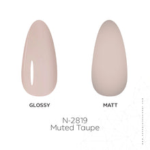 Load image into Gallery viewer, N-2819 – Muted Taupe Gel Polish – 15 ml | Long-Lasting, High-Gloss Soft Taupe Nail Polish Gel
