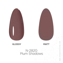 Load image into Gallery viewer, N2820 – Plum Shadows Gel Polish – 15ml | Long-Lasting, High-Gloss Deep Plum Purple Nail Polish Gel

