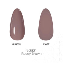 Load image into Gallery viewer, N2821 – Rosey Brown Gel Polish – 15 ml | Long-Lasting, High-Gloss Rosy Brown Nail Polish Gel
