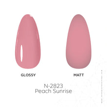 Load image into Gallery viewer, N2823 – Peach Sunrise Gel Polish – 15 ml | Long-Lasting, High-Gloss Warm Pink Nail Polish Gel
