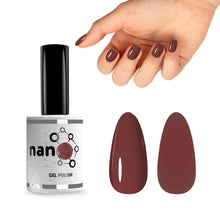Load image into Gallery viewer, N-2833 – Dark Terracotta Gel Polish – 15 ml | Long-Lasting, High-Gloss Earthy Red Nail Polish Gel
