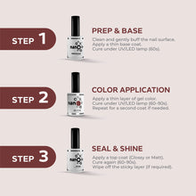 Load image into Gallery viewer, N-2833 – Dark Terracotta Gel Polish – 15 ml | Long-Lasting, High-Gloss Earthy Red Nail Polish Gel
