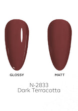 Load image into Gallery viewer, N-2833-Dark Terracotta Gel Polish 15ml
