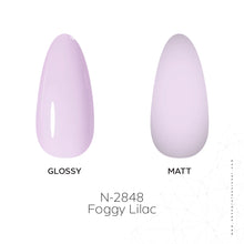 Load image into Gallery viewer, N2848 – Foggy Lilac Gel Polish – 15 ml | Long-Lasting, High-Gloss Muted Lilac Purple Nail Polish Gel
