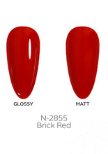 Load image into Gallery viewer, N-2855-Brick Red Gel Polish 15ml

