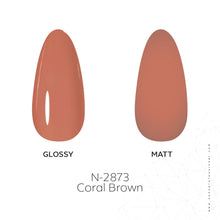 Load image into Gallery viewer, N-2873-Coral Brown Gel Polish 15ml
