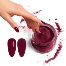 Load image into Gallery viewer, D 2889 Plum Wine Nail Dipping Powder – 28gm | Deep Burgundy Dip Powder | Nail Dipping System
