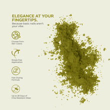 Load image into Gallery viewer, D 2894 Deep Olive Nail Dipping Powder – 28gm | Earthy Green Dip Powder | Nail Dipping System
