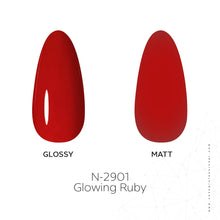 Load image into Gallery viewer, N-2901-Glowing Ruby Gel Polish 15ml
