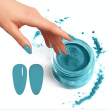 Load image into Gallery viewer, D 2910 Turquoise Nail Dipping Powder – 28gm | Turquoise Blue Nail Dip Powder | Nail Dipping System
