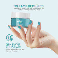 Load image into Gallery viewer, D 2910 Turquoise Nail Dipping Powder – 28gm | Turquoise Blue Nail Dip Powder | Nail Dipping System
