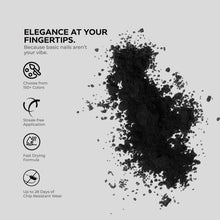 Load image into Gallery viewer, D 2922 Charcoal Black Nail Dipping Powder – 28gm | Deep Matte Black Dip Powder | Nail Dipping System
