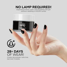 Load image into Gallery viewer, D 2922 Charcoal Black Nail Dipping Powder – 28gm | Deep Matte Black Dip Powder | Nail Dipping System
