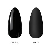 Load image into Gallery viewer, P2922 – Charcoal Black Duo Pack – TPO &amp; HEMA Free Gel Polish &amp; Nail Lacquer (15ml each) | Long-Lasting, High-Gloss Nail Polish Set