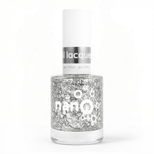 Load image into Gallery viewer, L 2934 Metallic Mirage Nail Polish – 15ml | High Gloss, Gel Like Finish Silver Glitter Nail Polish | Glitter Silver Nail Lacquer
