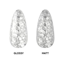 Load image into Gallery viewer, L 2934 Metallic Mirage Nail Polish – 15ml | High Gloss, Gel Like Finish Silver Glitter Nail Polish | Glitter Silver Nail Lacquer
