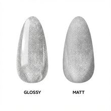 Load image into Gallery viewer, N3006 – The Glow of Divine Gel Polish – 15 ml | Long-Lasting, Magnetic Cat-Eye Silver Glitter Gel Polish