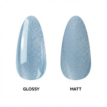 Load image into Gallery viewer, N3011 – Oceanic Sparkle Cat-Eye Gel Polish – 15ml | Long-Lasting, Magnetic Shimmer Blue Nail Gel