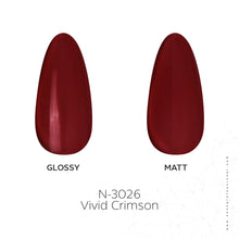 Load image into Gallery viewer, N-3026-Vivid Crimson Gel Polish 15ml
