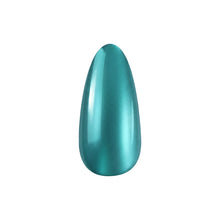 Load image into Gallery viewer, Azure Blue Chrome Powder – 0.8g | Mirror Chrome Powder Nails | Metallic Teal-Blue Chrome Nail Powder