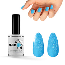 Load image into Gallery viewer, Azure Breeze Rubber Base Coat Gel – 15ml | Soak Off Builder Base Coat | Long Lasting Ocean Blue Rubber Base Coat