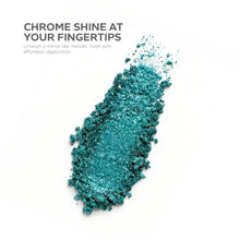 Load image into Gallery viewer, Azure Blue Chrome Powder – 0.8g | Mirror Chrome Powder Nails | Metallic Teal-Blue Chrome Nail Powder