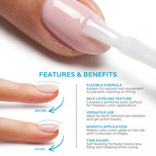 Load image into Gallery viewer, Azure Breeze Rubber Base Coat Gel – 15ml | Soak Off Builder Base Coat | Long Lasting Ocean Blue Rubber Base Coat