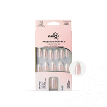 Load image into Gallery viewer, Nano® Barely Blush Pressed on Nails - 24pcs with Glue | Instant Gel-Like Shine, Soft Pink Glossy Fake Nails Set
