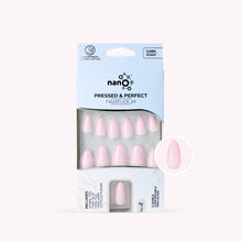 Load image into Gallery viewer, Nano® Barely Blush Pressed on Nails - 24pcs with Glue | Instant Gel-Like Shine, Soft Pink Glossy Fake Nails Set