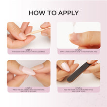 Load image into Gallery viewer, Nano® Blush Whisper Cateye Pressed on Nails - 24pcs with Glue | Instant Gel-Like Shine, Soft Pink Chrome Cat Eye Fake Nails Set
