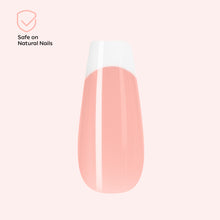 تحميل الصورة إلى عارض المعرض، Nano® Blush French Edge Pressed on Nails - 24pcs with Glue | Instant Gel-Like Shine, Soft Pink French Glossy Fake Nails Set