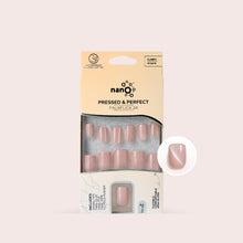 Load image into Gallery viewer, Nano® Blush Kitty Glow Pressed on Nails - 24pcs with Glue | Instant Gel-Like Shine, Soft Pink Glossy Fake Nails Set