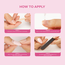 Load image into Gallery viewer, Nano® Blush Panther Stare Pressed on Nails - 24pcs with Glue | Instant Gel-Like Shine, Hot Pink Glossy Fake Nails Set