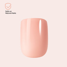 Load image into Gallery viewer, Nano® Blush Veil Pressed on Nails - 24pcs with Glue | Instant Gel-Like Shine, Soft Peachy-Pink Fake Nails Set