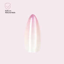 Load image into Gallery viewer, Nano® Blush Whisper Cateye Pressed on Nails - 24pcs with Glue | Instant Gel-Like Shine, Soft Pink Chrome Cat Eye Fake Nails Set